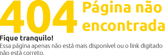 404 - Página não encontrada
